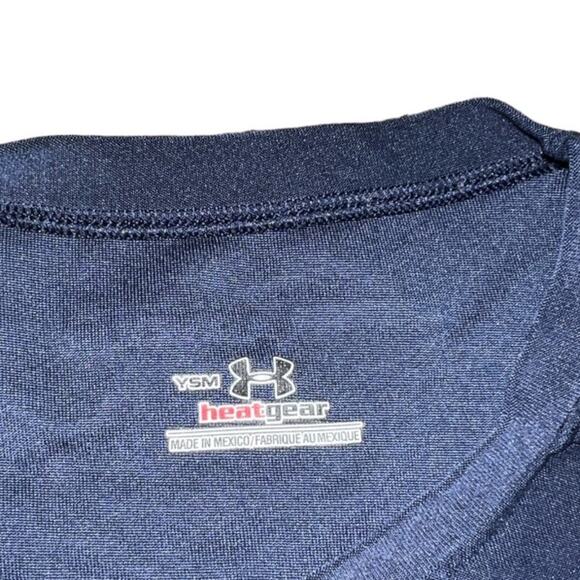 Under Armour Navy Short-Sleeve Tee - Youth Small - Picture 3 of 3